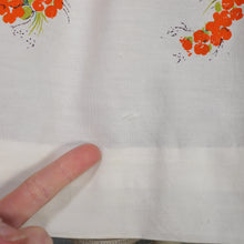 Load image into Gallery viewer, 50s WHITE AND YELLOW WILD MEADOW FLORAL COTTON DRESS - S