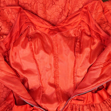 Load image into Gallery viewer, 50s ELEGANT STRAPPY FULL SKIRTED RED LACE AND SATIN PARTY / EVENING DRESS - S-M