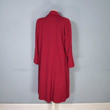 Load image into Gallery viewer, 40s CHERRY RED SWING OVER COAT WITH HUGE COLLAR AND REMOVABLE &quot;MAGIC LINING&quot; -M-L