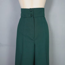 Load image into Gallery viewer, 70s DARK GREEN 3 PIECE DECO STYLE SUIT WITH WIDE LEGS - M
