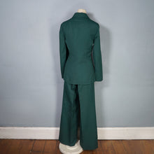 Load image into Gallery viewer, 70s DARK GREEN 3 PIECE DECO STYLE SUIT WITH WIDE LEGS - M