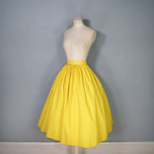 Load image into Gallery viewer, 50s 60s FESPA FASHIONS BRIGHT YELLOW PLEATED FULL SKIRT - 26"