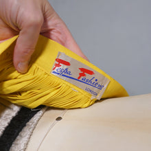 Load image into Gallery viewer, 50s 60s FESPA FASHIONS BRIGHT YELLOW PLEATED FULL SKIRT - 26"