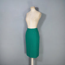 Load image into Gallery viewer, 50s 60s MAURICE BENSON KELLY GREEN FITTED WOOL SKIRT - 25"