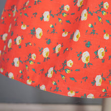 Load image into Gallery viewer, 50s LIGHT RED FLORAL HORROCKSES COTTON SUN DRESS AND BOLERO - XS
