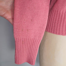 Load image into Gallery viewer, 50s / 60s BERMAN&#39;S FINEST SHETLAND WOOL PINK FAIRISLE CARDIGAN - M