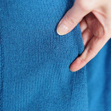 Load image into Gallery viewer, 70s HANDKNITTED BLUE WOOL FAIRISLE CARDIGAN - S-M