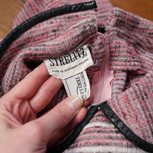 Load image into Gallery viewer, 70S STREILITZ PINK STRIPE KNITTED PETER PAN COLLAR DRESS - S