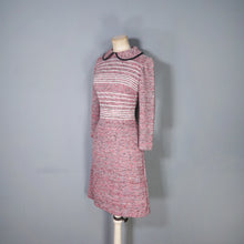 Load image into Gallery viewer, 70S STREILITZ PINK STRIPE KNITTED PETER PAN COLLAR DRESS - S