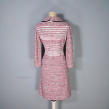 Load image into Gallery viewer, 70S STREILITZ PINK STRIPE KNITTED PETER PAN COLLAR DRESS - S