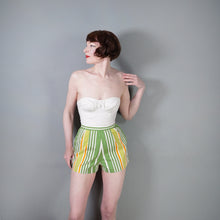 Load image into Gallery viewer, 50s 60s ST MICHAEL STRAPLESS WHITE SUN TOP / BONED BUSTIER - XS