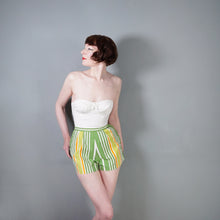 Load image into Gallery viewer, 50s 60s ST MICHAEL STRAPLESS WHITE SUN TOP / BONED BUSTIER - XS