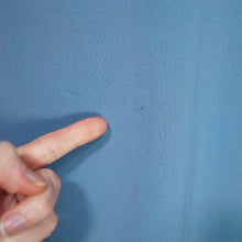 Load image into Gallery viewer, 40s DUBARRY LIGHT BLUE CREPE PEPLUM DRESS WITH SEQUIN AND BEAD BOW EMBELLISHEMENT - S