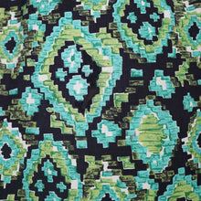 Load image into Gallery viewer, 50s HORROCKSES FASHIONS GREEN BLACK PATTERNED DRESS AND BOLERO - XS
