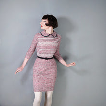 Load image into Gallery viewer, 70S STREILITZ PINK STRIPE KNITTED PETER PAN COLLAR DRESS - S