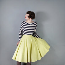Load image into Gallery viewer, 50s THICK YELLOW WAFFLE COTTON FULL CIRCLE SKIRT - 26"