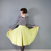 Load image into Gallery viewer, 50s THICK YELLOW WAFFLE COTTON FULL CIRCLE SKIRT - 26"