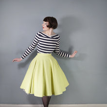 Load image into Gallery viewer, 50s THICK YELLOW WAFFLE COTTON FULL CIRCLE SKIRT - 26"