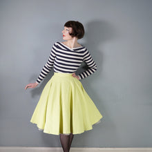 Load image into Gallery viewer, 50s THICK YELLOW WAFFLE COTTON FULL CIRCLE SKIRT - 26"