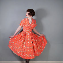Load image into Gallery viewer, 50s LIGHT RED FLORAL HORROCKSES COTTON SUN DRESS AND BOLERO - XS