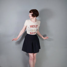 Load image into Gallery viewer, 40s PLEATED SPORTY MIDNIGHT BLUE/BLACK CULOTTE SHORTS - 27.5-28"
