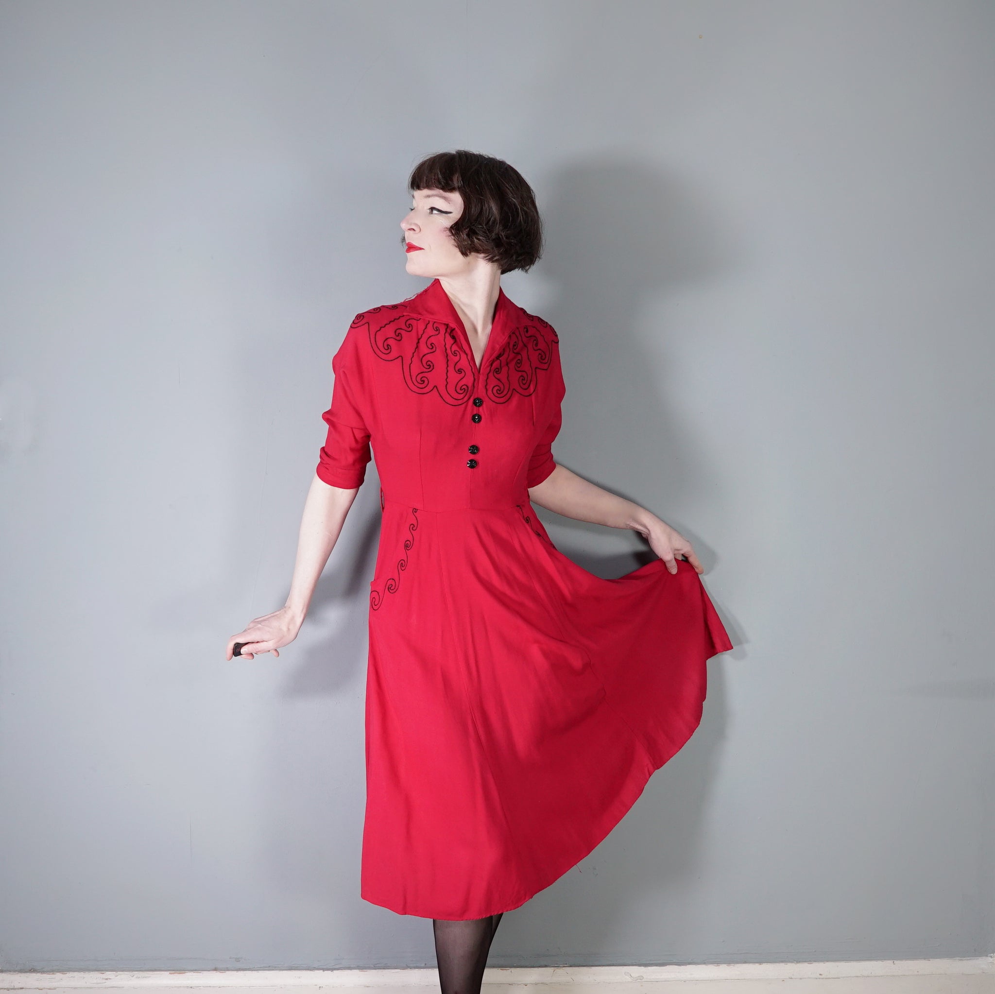 magenta fit and flare dress long fit and flare dress with sleeves Fitted Long Sleeve Lycra Gown by Amelia Couture 381-1 18 / Magenta