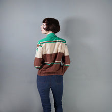 Load image into Gallery viewer, 60s 70s NOVELTY PRINT BROWN, BEIGE AND GREEN CRICKET SPORTS JACKET - M