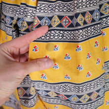 Load image into Gallery viewer, 50s "FASHION SPORT" LIGHT ORANGE PRINTED FULL COTTON SKIRT - 25"