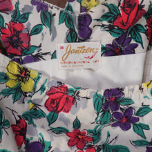 Load image into Gallery viewer, 50s COLOURFUL FLORAL JANTZEN INTERNATIOAL SET SWIMSUIT - M