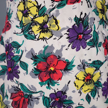 Load image into Gallery viewer, 50s COLOURFUL FLORAL JANTZEN INTERNATIOAL SET SWIMSUIT - M