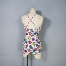 Load image into Gallery viewer, 50s COLOURFUL FLORAL JANTZEN INTERNATIOAL SET SWIMSUIT - M