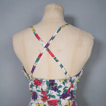 Load image into Gallery viewer, 50s COLOURFUL FLORAL JANTZEN INTERNATIOAL SET SWIMSUIT - M