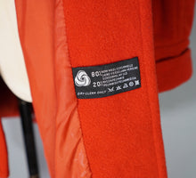 Load image into Gallery viewer, 80s BOLDEST ORANGE STRONG SHOULDERED WOOL SWING COAT - UK10