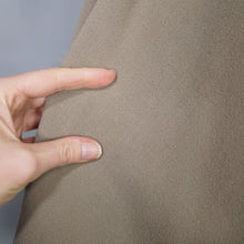 Load image into Gallery viewer, 40s 50s OLIVE COLOURED WOOL CREPE FULL SKIRTED DRESS WITH CINCH BELT - XS