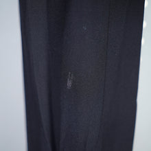 Load image into Gallery viewer, 70s UNLABELED BUS STOP BLACK AND WHITE CREPE MAXI DRESS - XS
