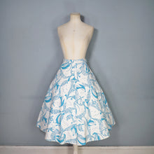Load image into Gallery viewer, 40s / 50s SAILOR / FISHERMEN PRINT A-LINE MIDI SKIRT - 25"