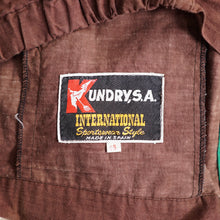 Load image into Gallery viewer, 60s 70s NOVELTY PRINT BROWN, BEIGE AND GREEN CRICKET SPORTS JACKET - M