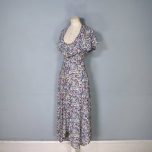 Load image into Gallery viewer, 70s BUS STOP FLORAL LACE DRESS WITH RUFFLE NECK AND PEEKABOO BACK -