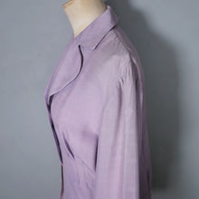 Load image into Gallery viewer, 40s DAVID GIBSON LILAC MOYGASHEL BLOUSE JACKET WITH FLORAL CUTWORK EMBROIDERY - S