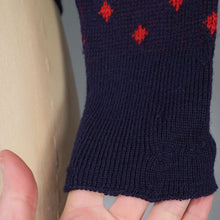 Load image into Gallery viewer, 50s BOBBIE BROOKS NAVY AND RED REINDEER AND TREE WOOL CHRISTMAS JUMPER - XS-S