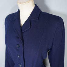 Load image into Gallery viewer, 40s / 50s VERNER VOGUE NAVY BLUE SLIM FITTING FIT AND FLARE COAT - XS