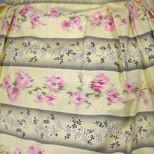 Load image into Gallery viewer, 50s SAMBO FASHIONS YELLOW AND PINK FLORAL COTTON SHIRTWAIST DRESS - XS