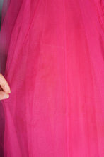 Load image into Gallery viewer, 50s GLAMOUROUS SHOCKING PINK SEQUIN EMBELLISHED PROM PARTY DRESS - S