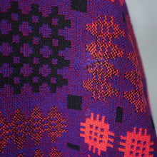 Load image into Gallery viewer, 70s BOLD PURPLE COLOUR WELSH WOOLLENS TAPESTRY CAPE - S-M
