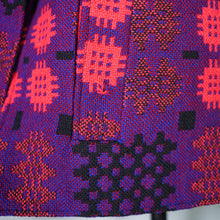 Load image into Gallery viewer, 70s BOLD PURPLE COLOUR WELSH WOOLLENS TAPESTRY CAPE - S-M