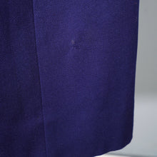 Load image into Gallery viewer, 40s BLUE WOOL SWING OVERCOAT WITH DAGGER COLLAR - M-L