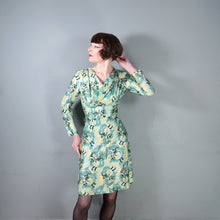 Load image into Gallery viewer, 70s NOVELTY LAUTREC STYLE PIERROT AND HARLEQUIN THEATRICAL PRINT DRESS - S