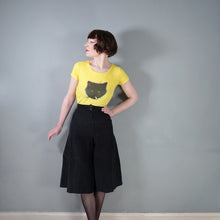 Load image into Gallery viewer, 70s CHELSEA GIRL BLACK CORDUROY CULOTTES TROUSERS - 25"