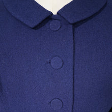 Load image into Gallery viewer, LATE 50s &quot;GAINSBOROUGH&quot; DARK NAVY BLUE FITTED SKIRT SUIT - S