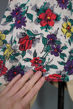 Load image into Gallery viewer, 50s COLOURFUL FLORAL JANTZEN INTERNATIOAL SET SWIMSUIT - M